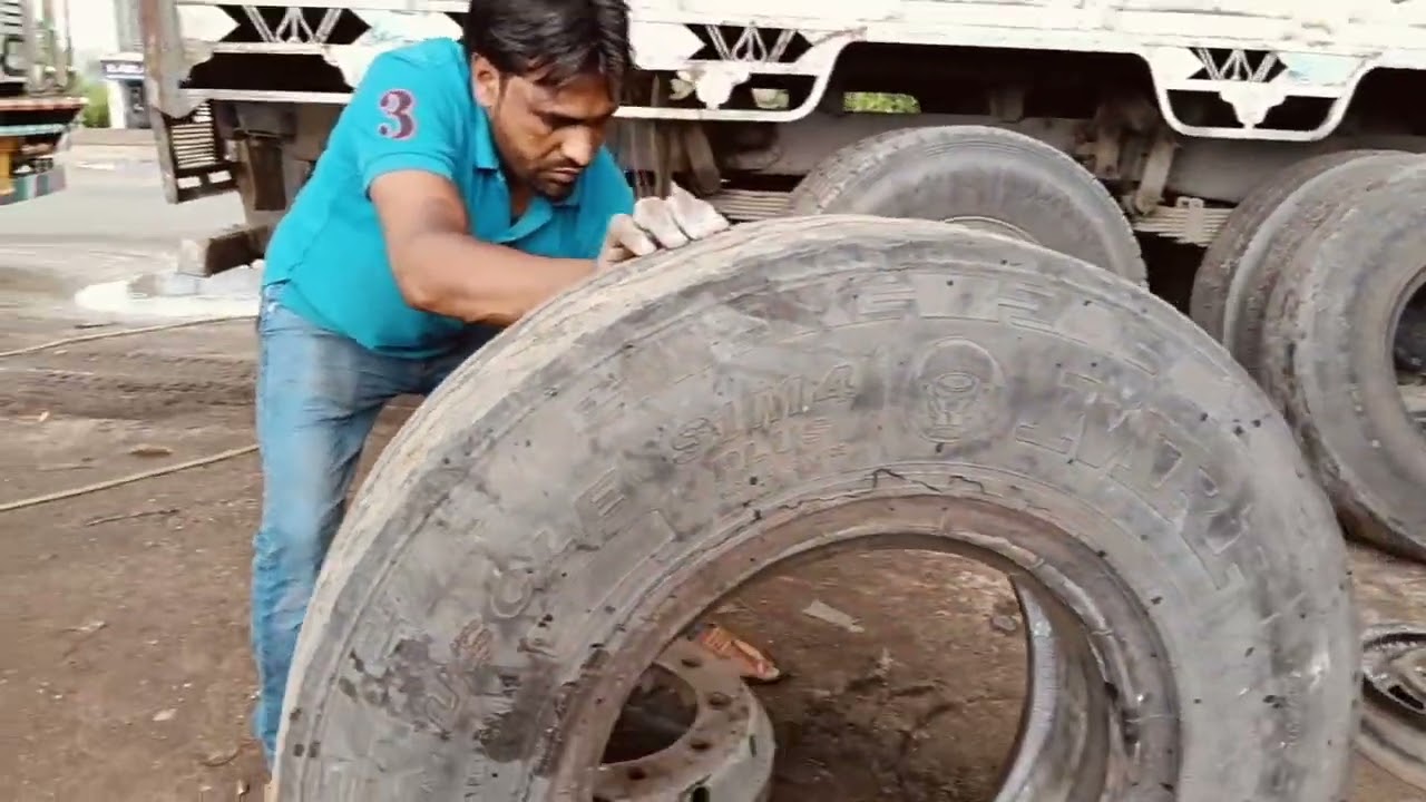 Bead kata hua tyre kaise fit Karen ✅#automobile#viral YouTube