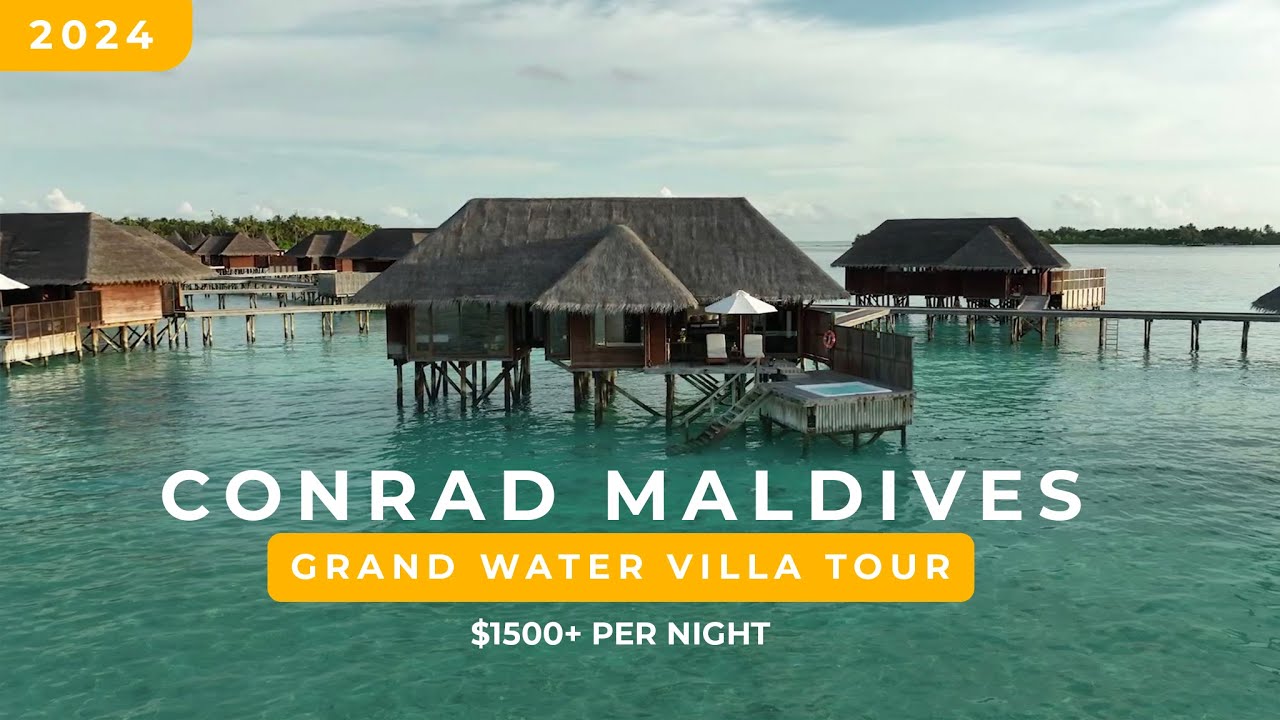 Conrad Maldives Rangali Island | Grand Water villa Walking tour | 2024