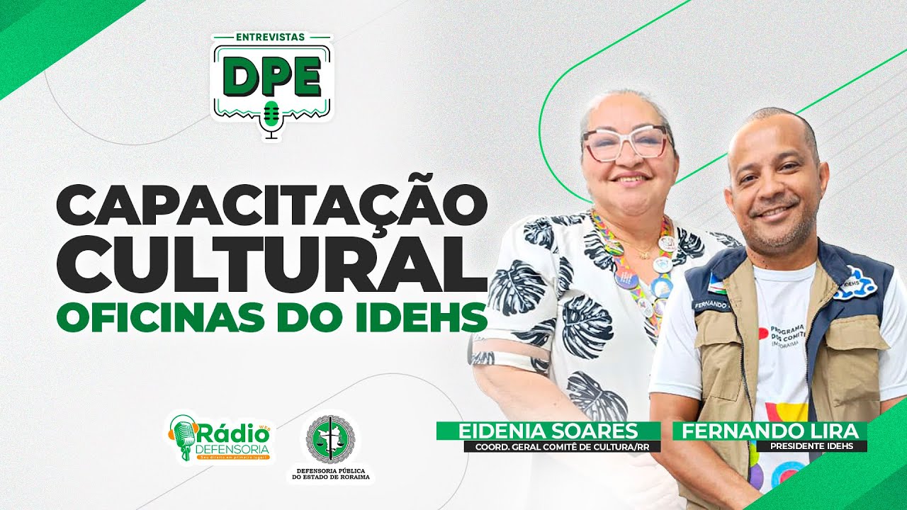 Comitê de Cultura realiza oficinas de projetos e portfólios em Roraima - Entrevistas DPE