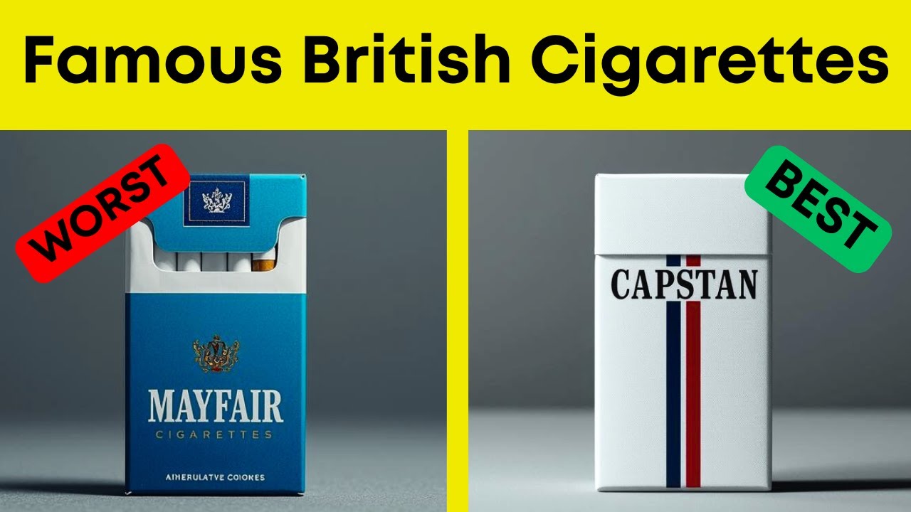20 Famous British CIGARETTE Brands RANKED Worst to Best