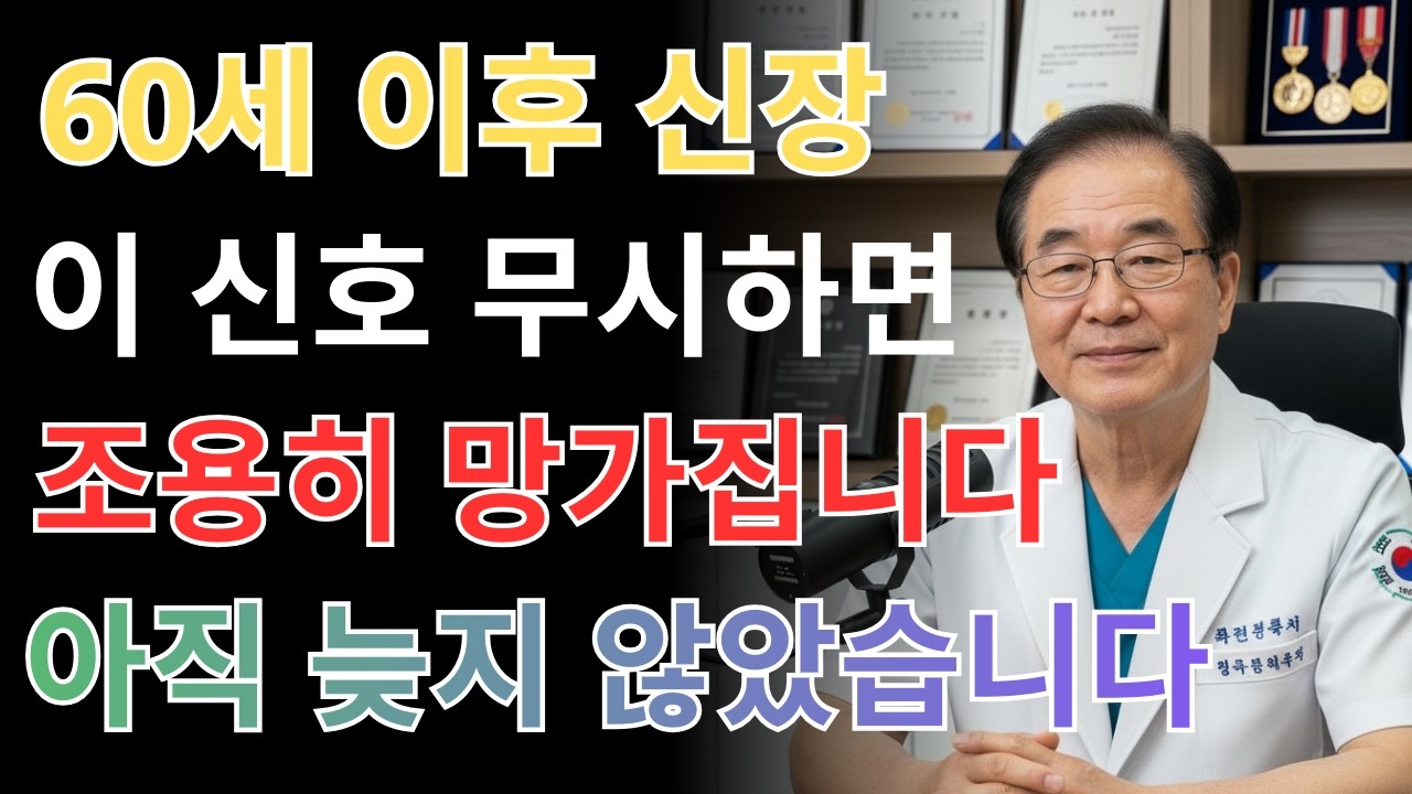 60세 이상 85%가 모르고 반복 중입니다 – 신장기능 무너지는 위험한 습관 5가지 | 건강정보 |