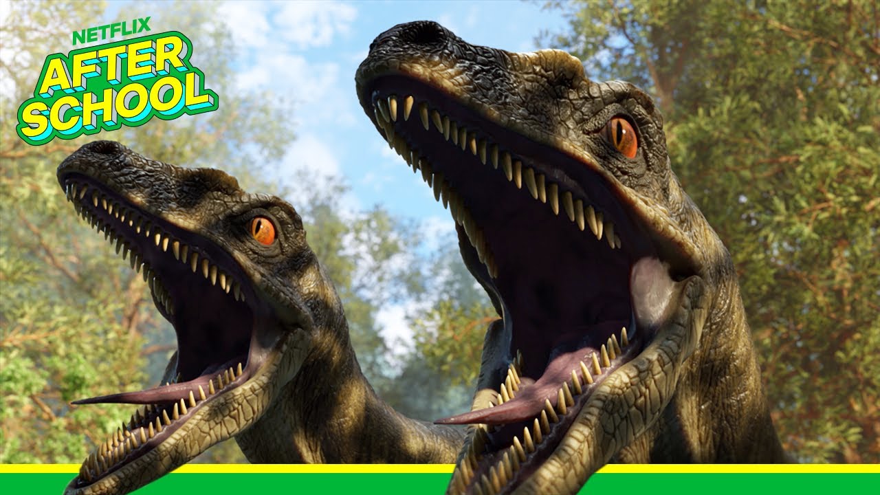 Camp Fam Vs Mind-Controlled Dinosaurs! 🧠 Jurassic World Camp Cretaceous | Netflix Family