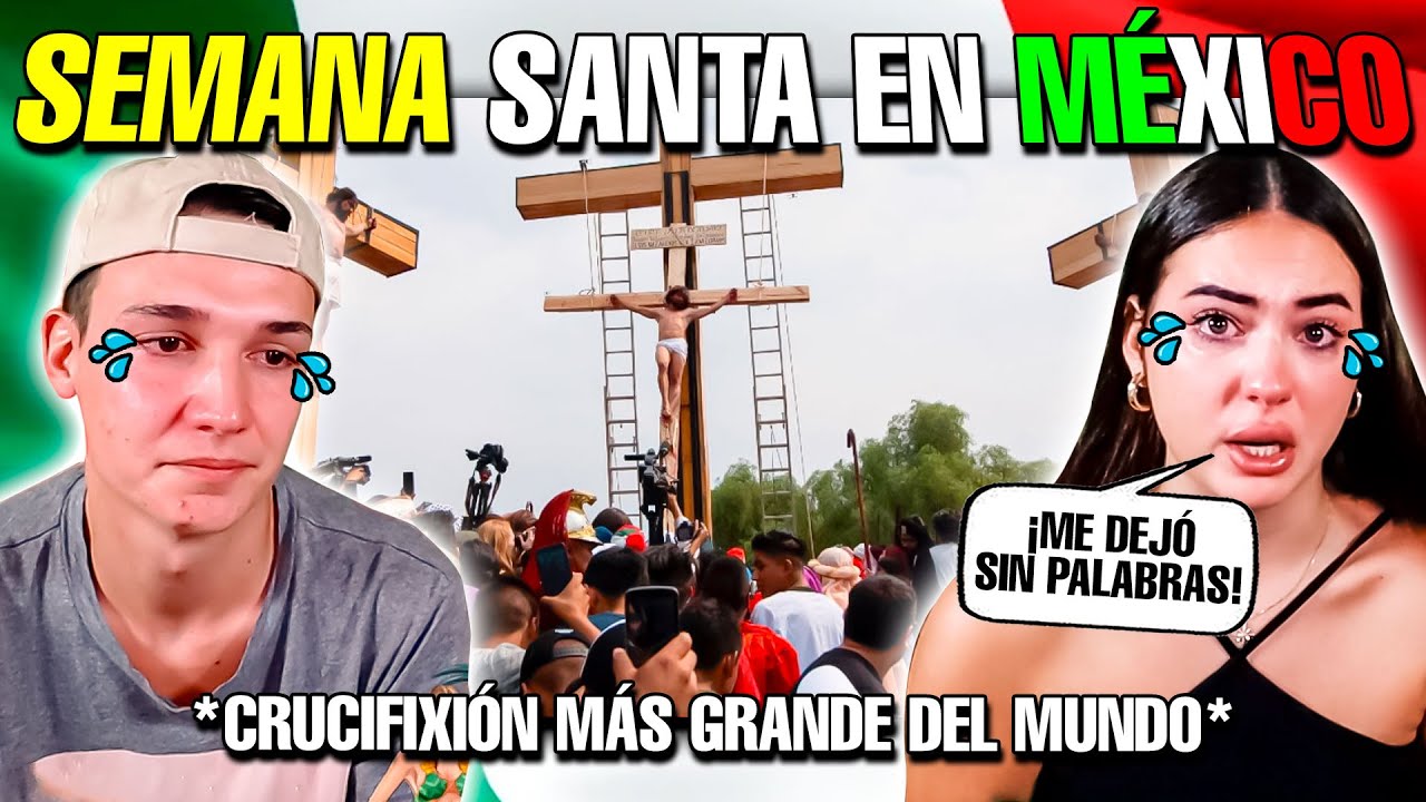 🇪🇸 MIS SOBRINOS REACCIONAN a LA SEMANA SANTA en MÉXICO 😲🇲🇽 *LA MÁS GRANDE del MUNDO*