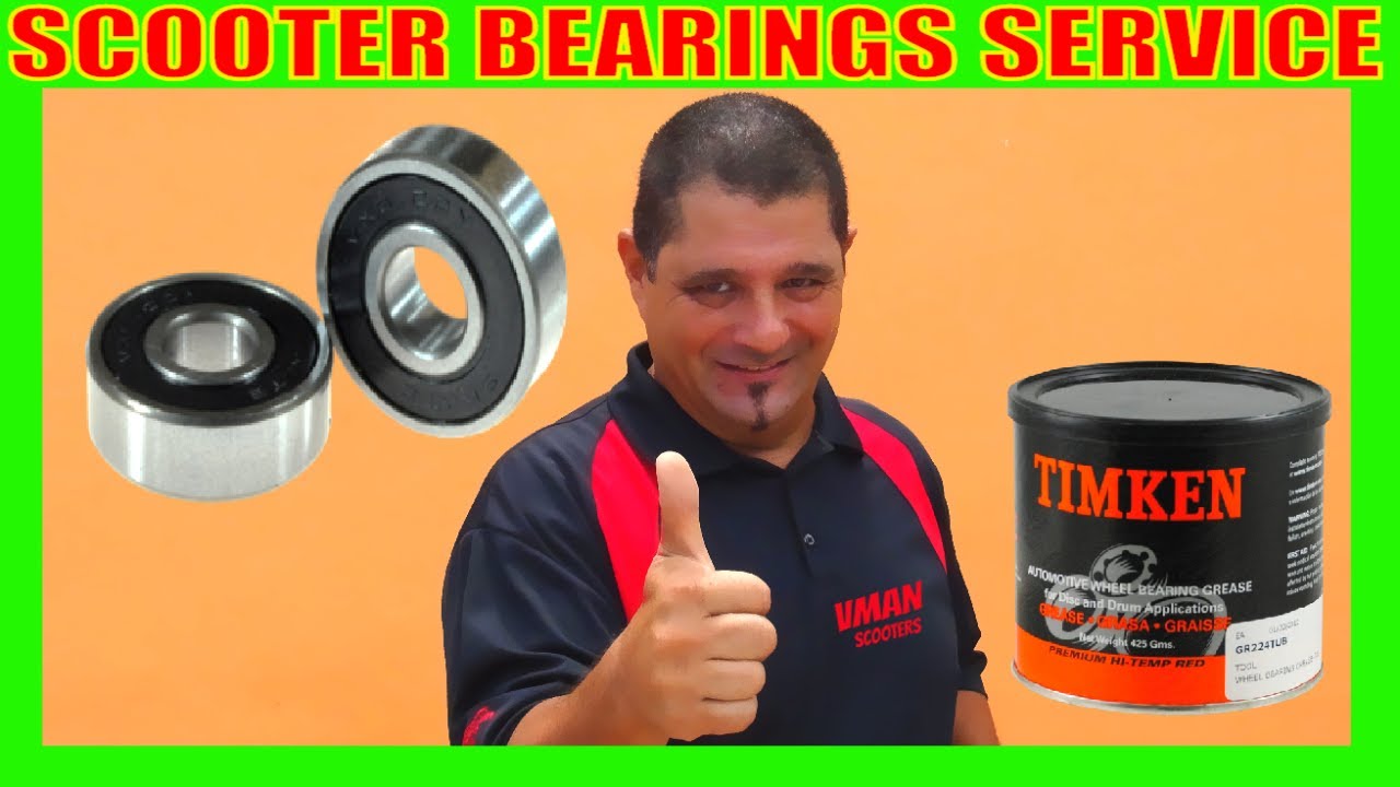 How to Grease the front Wheel Bearings of your Scooter