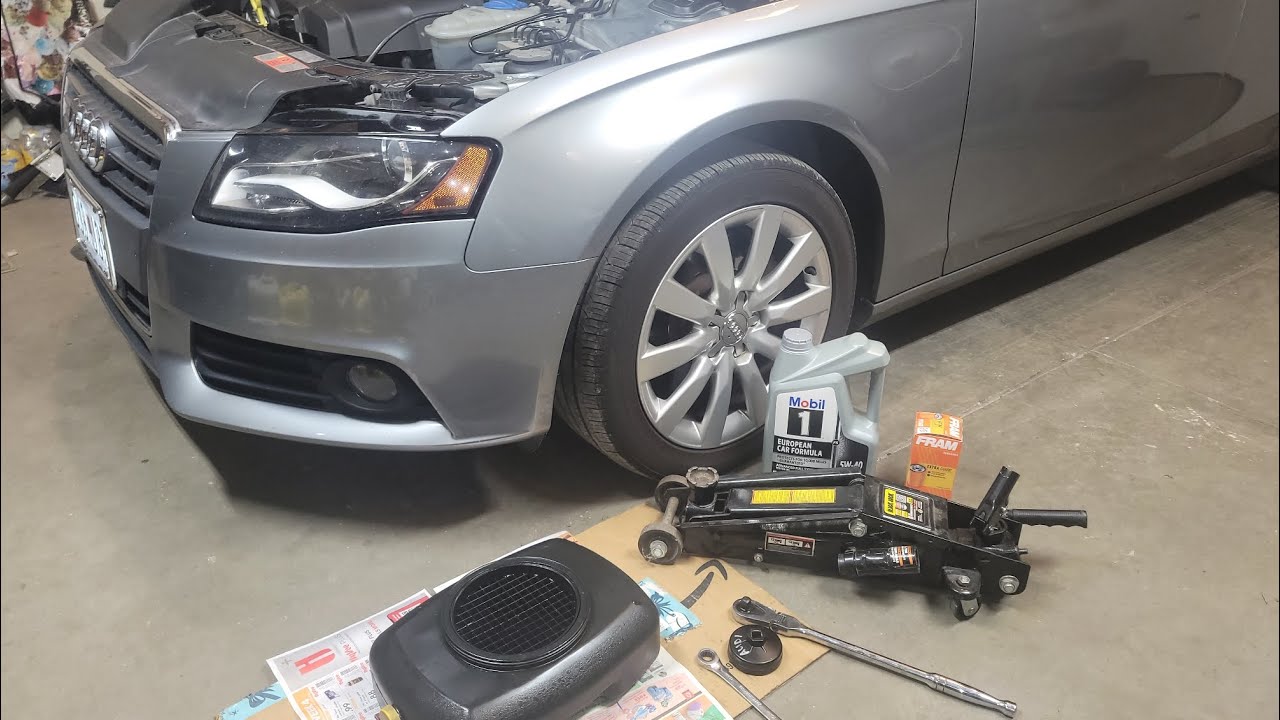 Шаги и советы по замене масла в Audi A4 2.0T 2010 года. Полное пошаговое руководство.