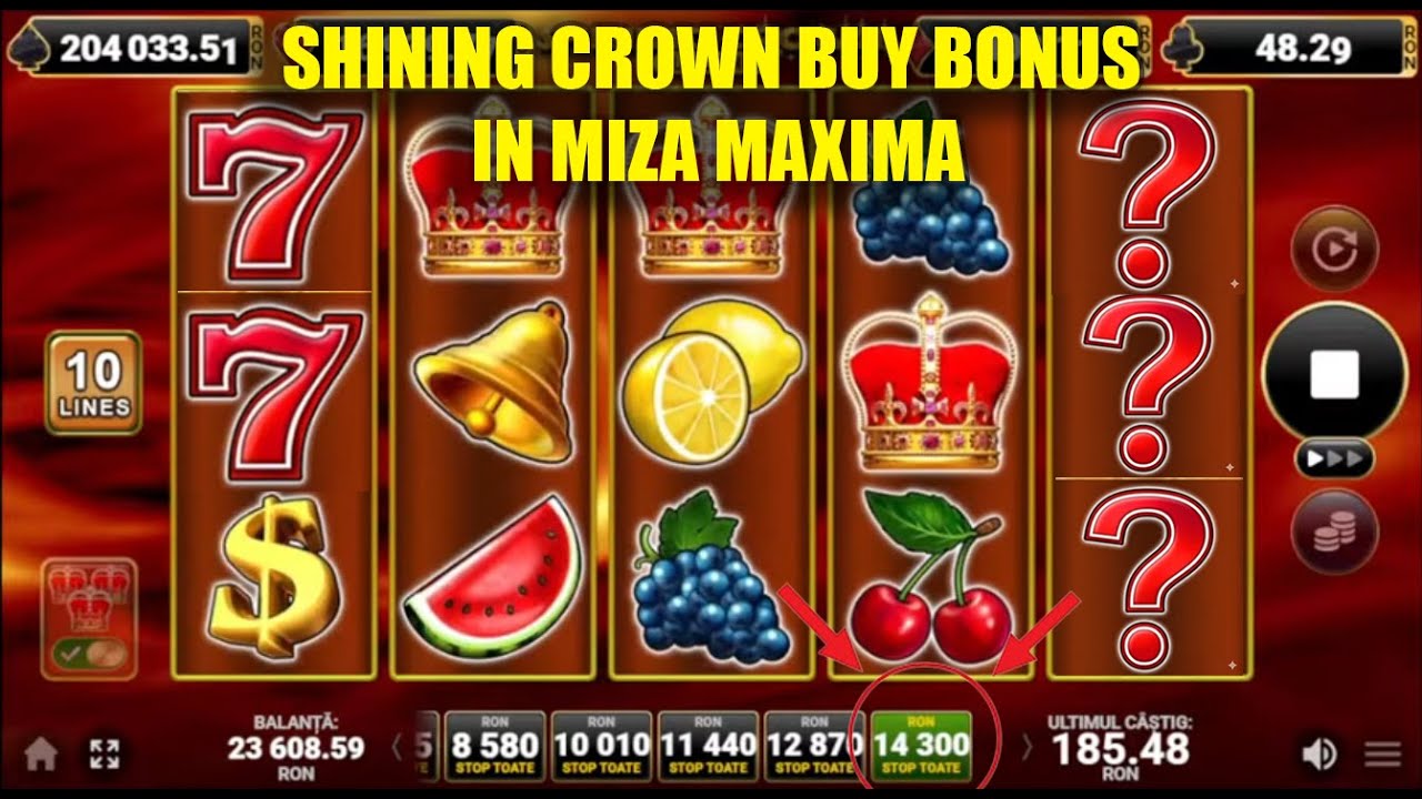 SHINING CROWN BUY BONUS IN MIZA MAXIMA