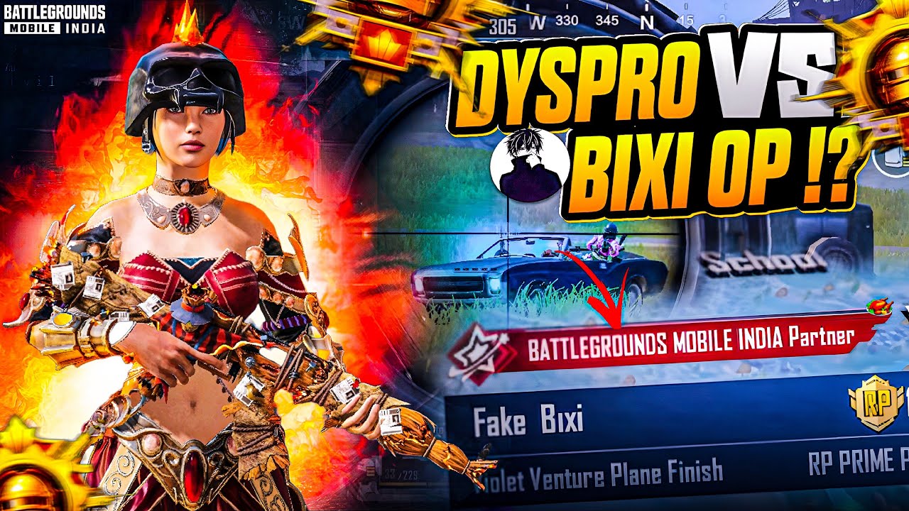 @TheBixiOP vs Dyspro❓💀| Pro Streamers Got Shocked 🤯|Aggressive Conqueror Lobby Intense 1v4 Clutches🔥