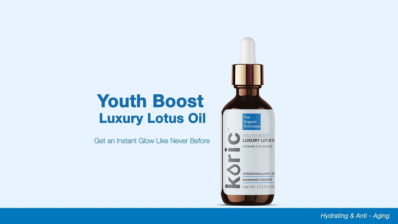 Koric Hydration & Anti-Aging Youth Boost Luxury Lotus Oil with Vitamin K & Avocado