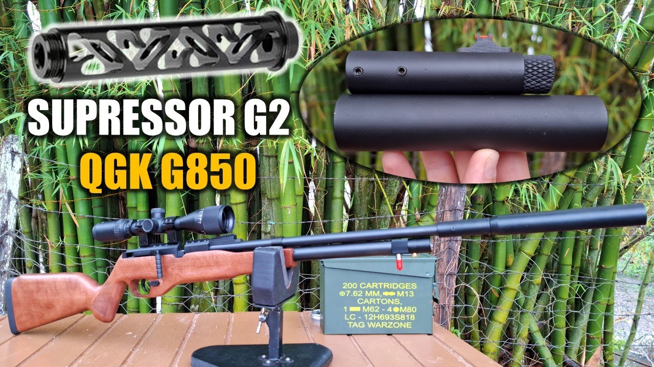 QGK G850 COM SUPRESSOR MAGNUM G2 - COM MASSA DE MIRA E MAIS CURTO