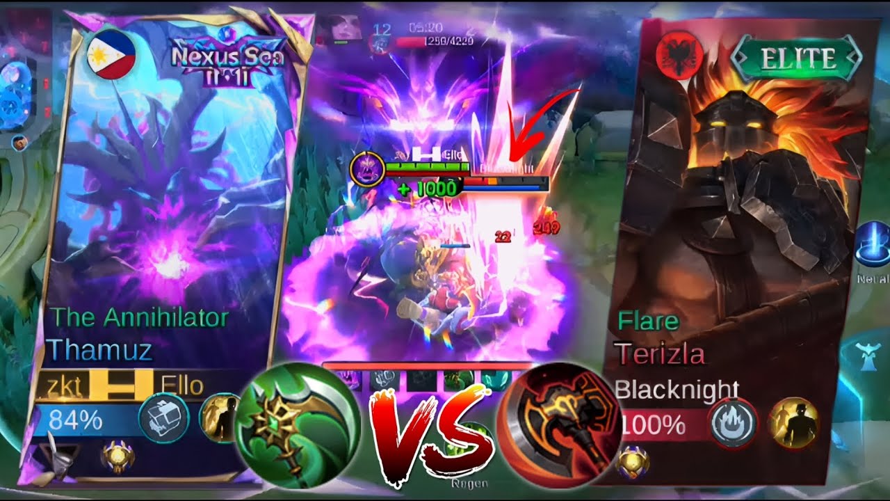 THAMUZ GAMEPLAY | THAMUZ ATTACK SPEED VS TERIZLA HIGH LIFESTEAL ( Please Watch!) - MLBB