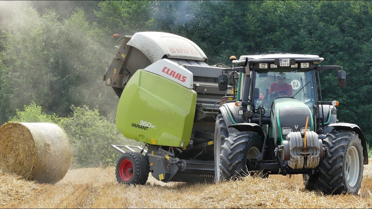 Prasowanie Słomy Valtra N121 & Claas Variant 360RC! Usługi Rolnicze P.H.U. Antoni Rduch