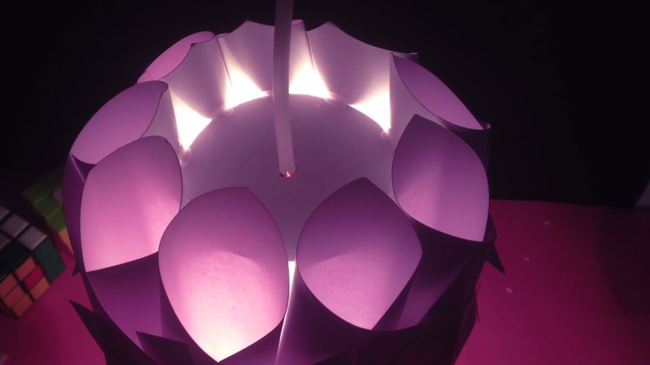 DIY Paper Lamp - Learn How To Make A Paper Lampshade Easily