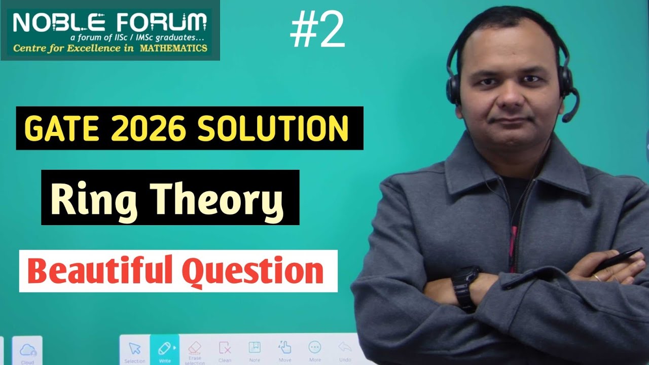 GATE 2026 Ring Theory Solution 🔥 | Mathematics Problem Explained | Noble Forum