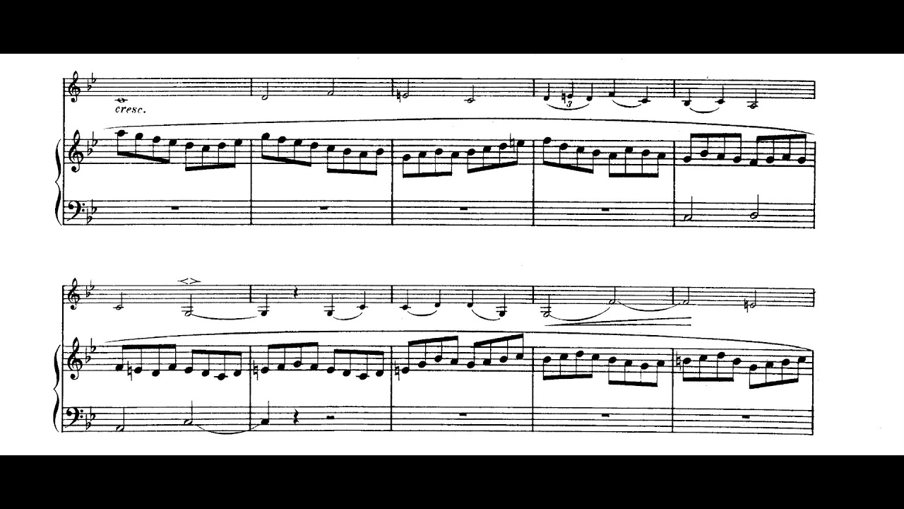 Camille Saint-Saens - Berceuse for Violin and Piano, Op. 38 (1871) [Score-Video]