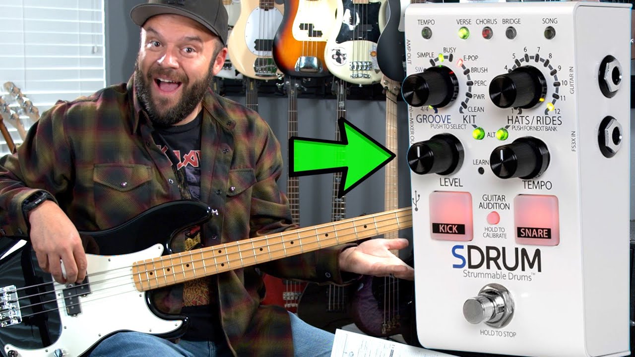 So Easy A Bass Player Can Do It! // Digitech SDRUM First Impressions with Chuck Bailey