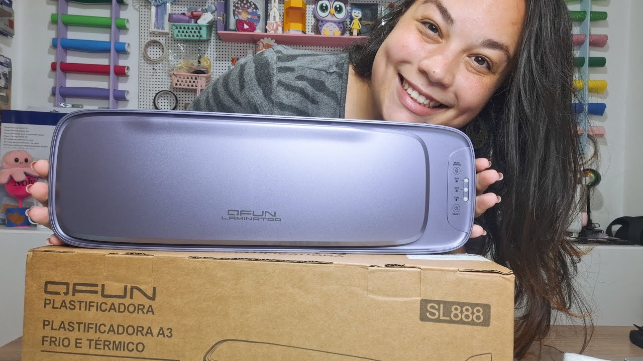Minha Nova Plastificadora Qfun A3