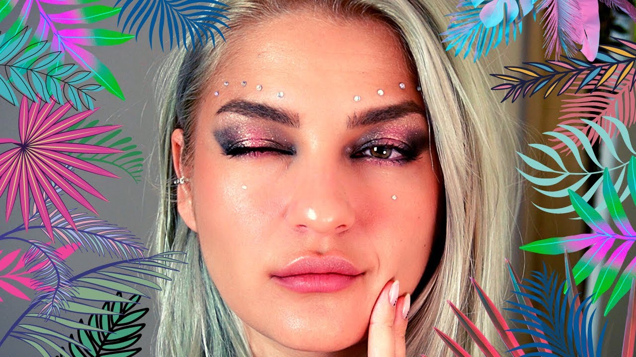 Colorful makeup #summer #festival #makeup