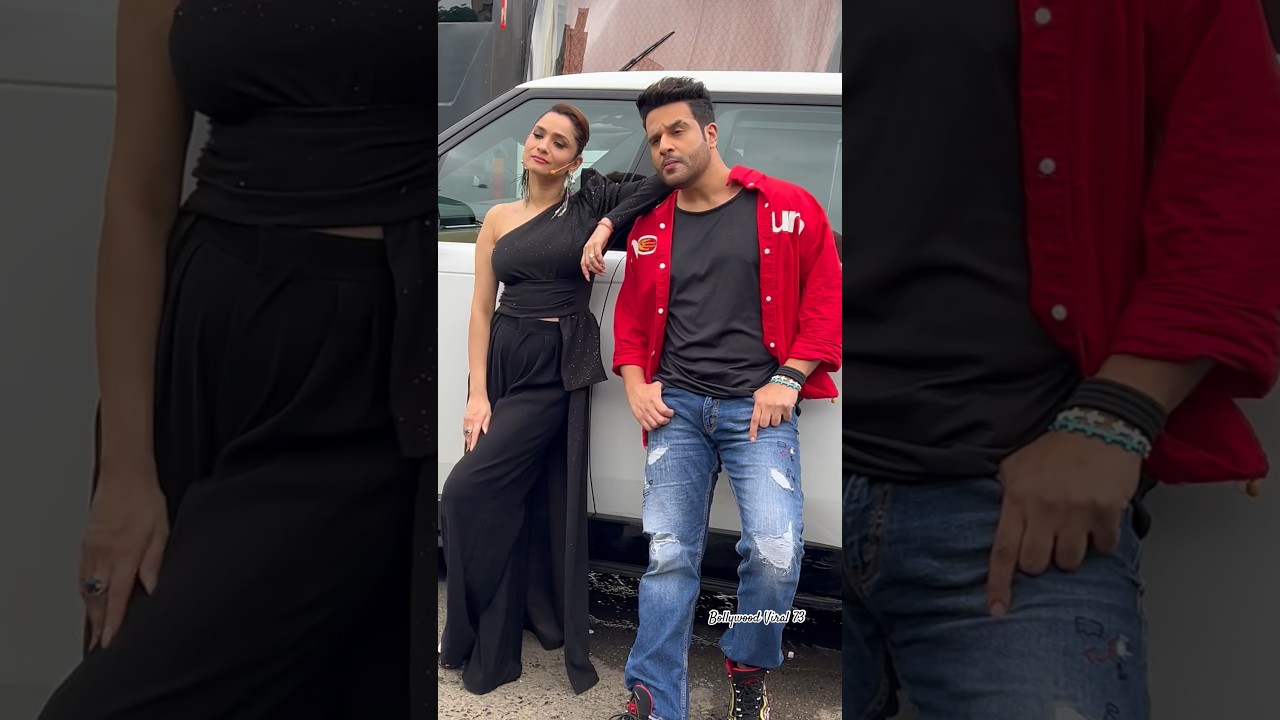 Exclusive Video, #ankitalokhande With #krushnaabhishek At #laughterchefs Show ❤️ #viral #shorts