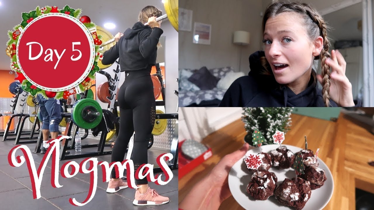 THE BEST BOOTY WORKOUT, DUTCH BRAIDS TUTORIAL & BAKING CHRISTMAS COOKIES | Vlogmas Day 5