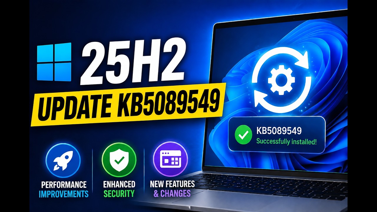 New Windows 11 25H2 (KB5089549) May 2026 Update &ndash; New Features in the Main Release!