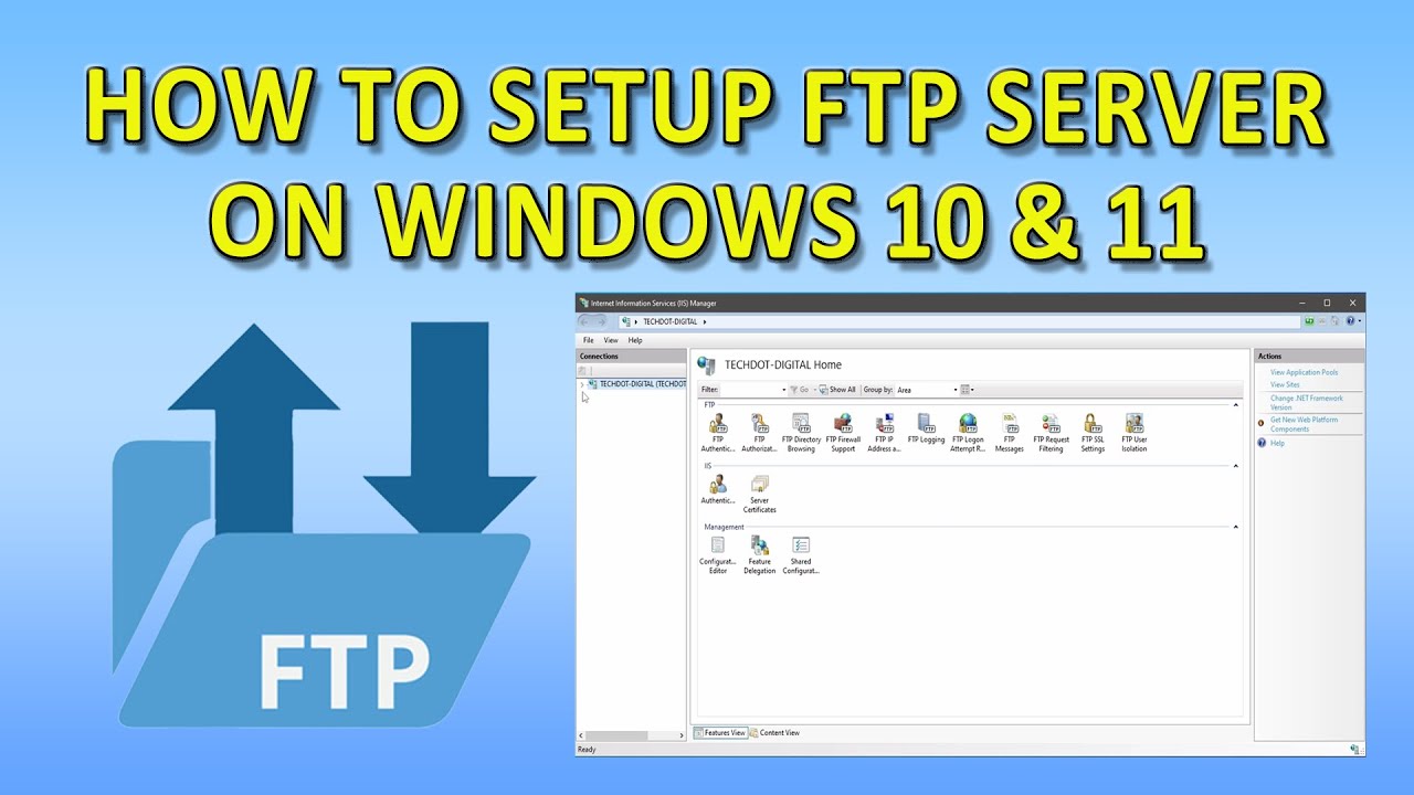 SETUP FTP SERVER ON WINDOWS IN 5 MINUTES! (Windows 10/11)