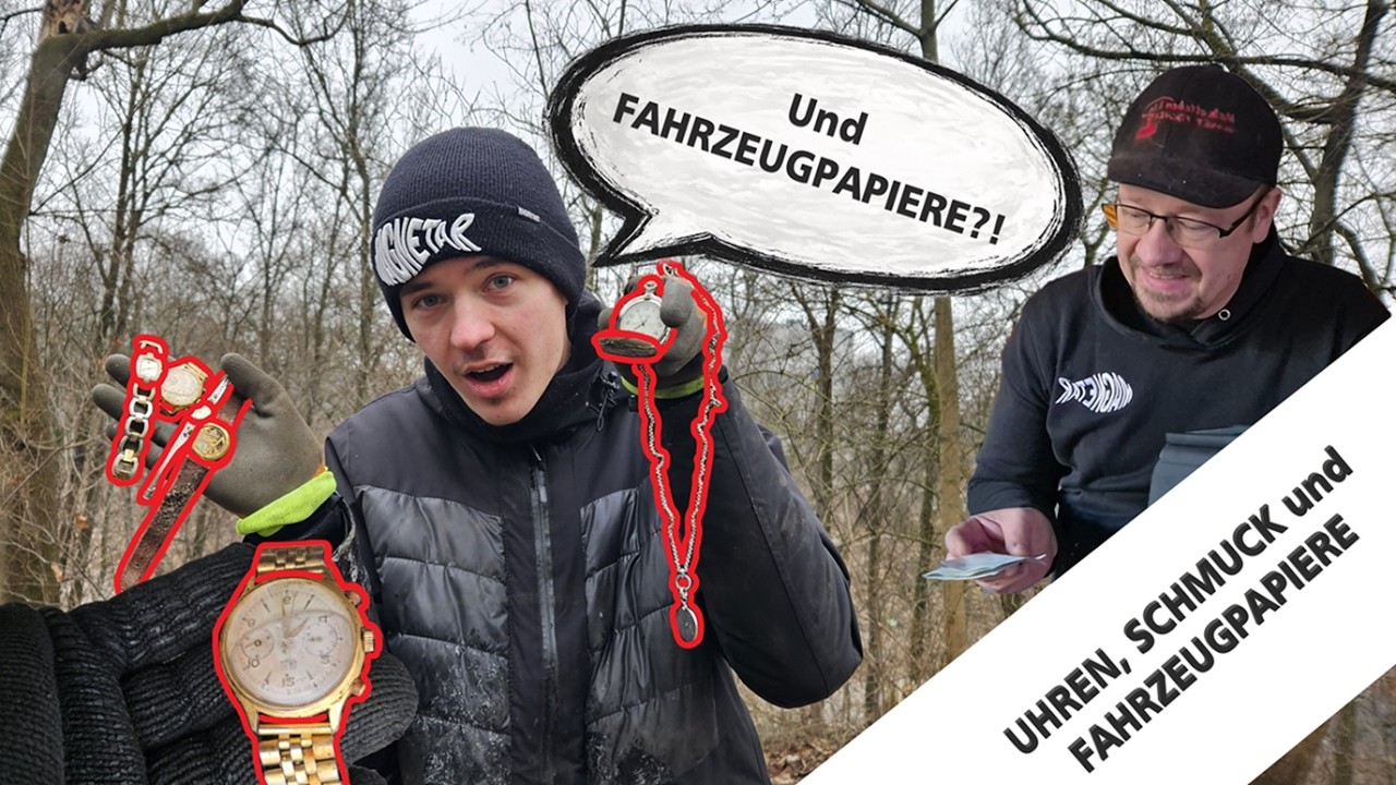 PAPIERE von YAMAHA VMAX (Besitzer angerufen) und TEURE UHREN! / MaScottchen & Co Magnetfischen 