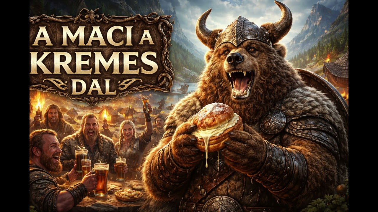 A maci a krémes (Viking stílusban)