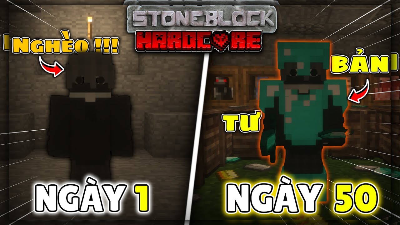 100 Ngày SIÊU KHÓ Trở Thành Tư Bản Của Gà Trong StoneBlcok !!! | DZen_26 | Part 1
