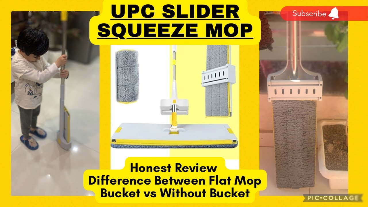 UPC Slider Squeeze Flat Mop Without Bucket Review Amazon Flipkart |How to Use Floor Tile Mop Cleaner