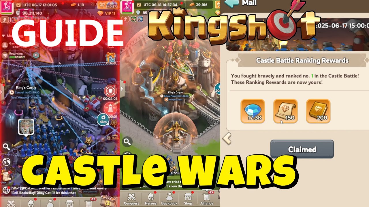 your best guide on castlewars for kingshot