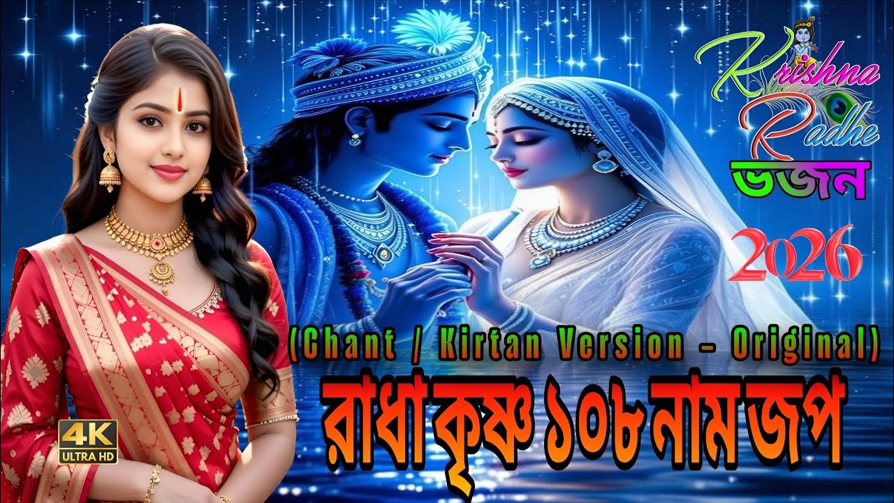 🕉️ রাধা কৃষ্ণ ১০৮ নাম জপ | Chant / Kirtan  Original | Bangla Bhakti Bhajan | AI Generated Music 2026