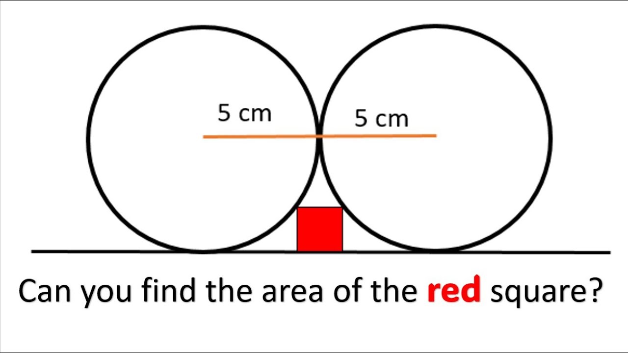 Find the Area of the Red Square - Geometry Challenge Problem
