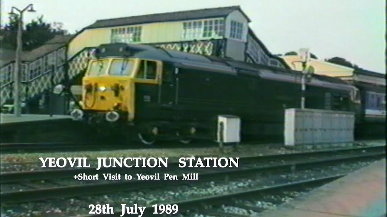 BR in the 1980s Yeovil Junction Station + Yeovil Pen Mill Station on 28th July 1989