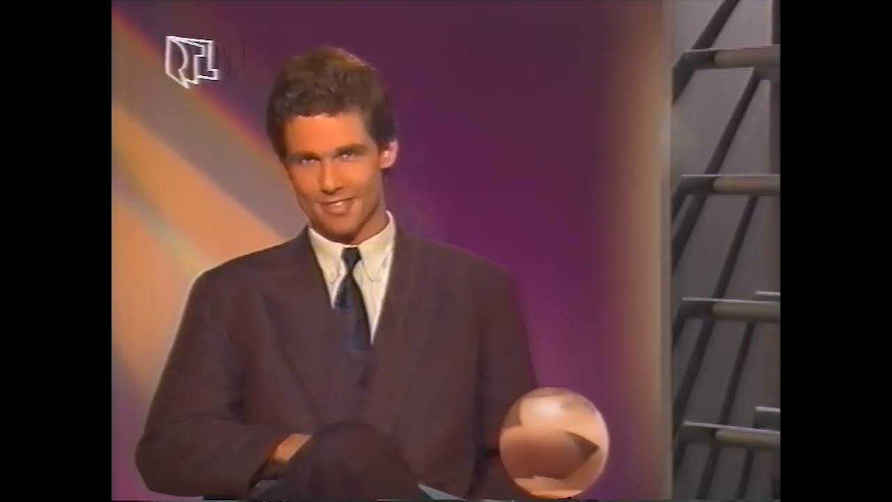 RTLplus - Michael Weber zum Sendeschluss mit Testbild ca. 16.11.1989