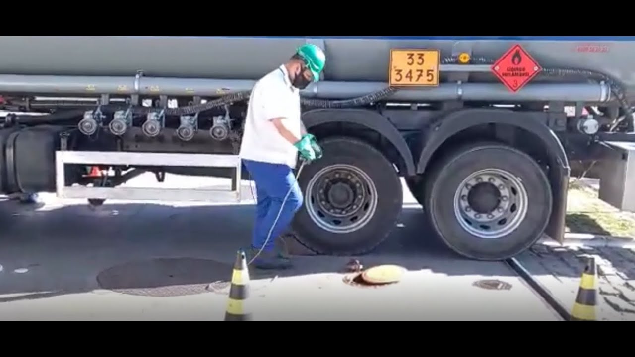 Descarga de combustível selada.