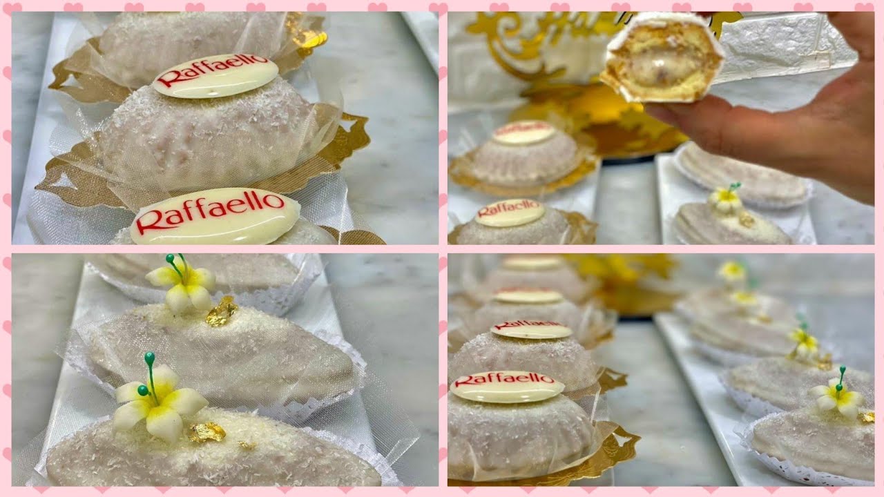 حلويات العيد 2022/ من أروع ما صنعت🥰 دليس الرفيلو لعشاق جوز الهند 😋شكلها حطة وذوقها هبااال تاع صح 😋