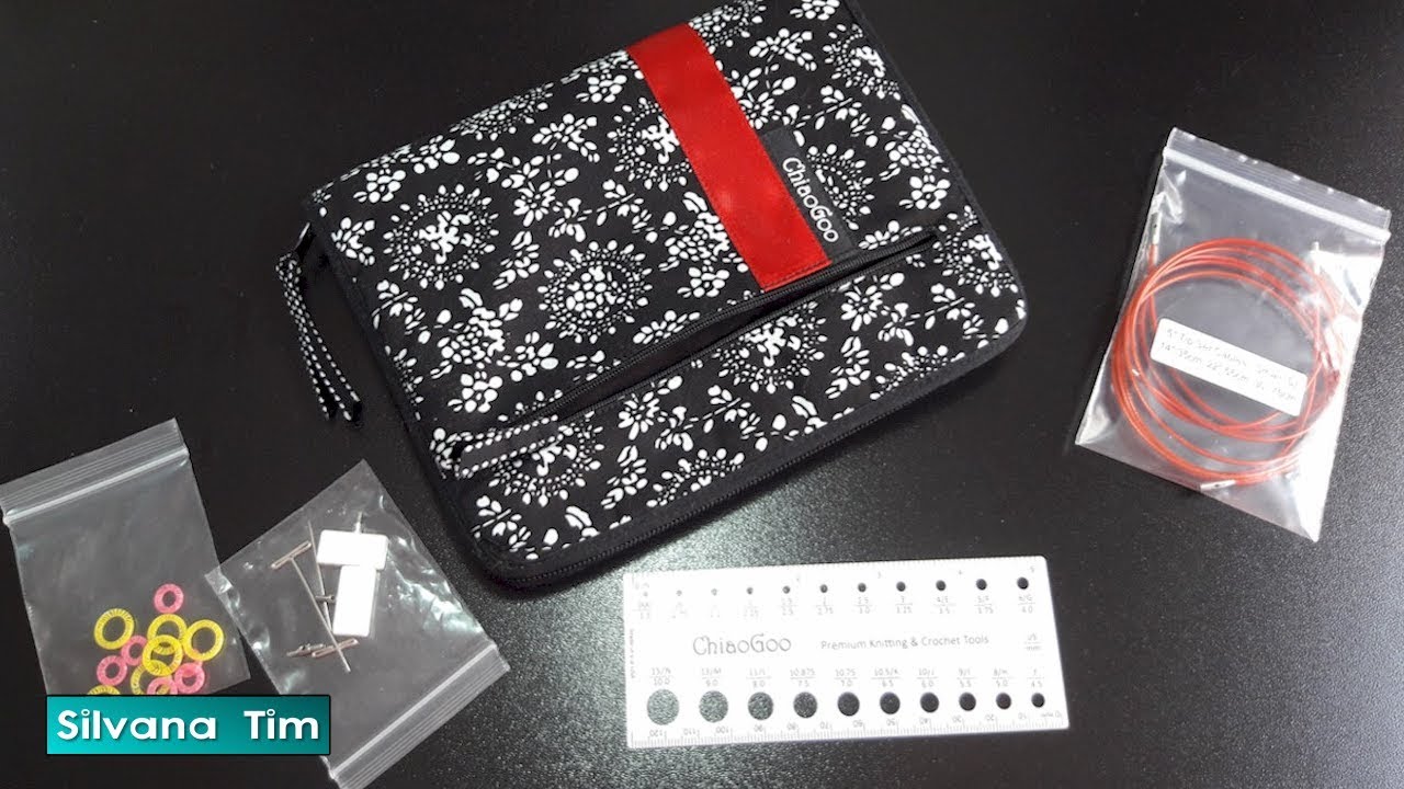 Set de Agujas circulares intercambiables ChiaoGoo para tejido circular - tejer en circulo