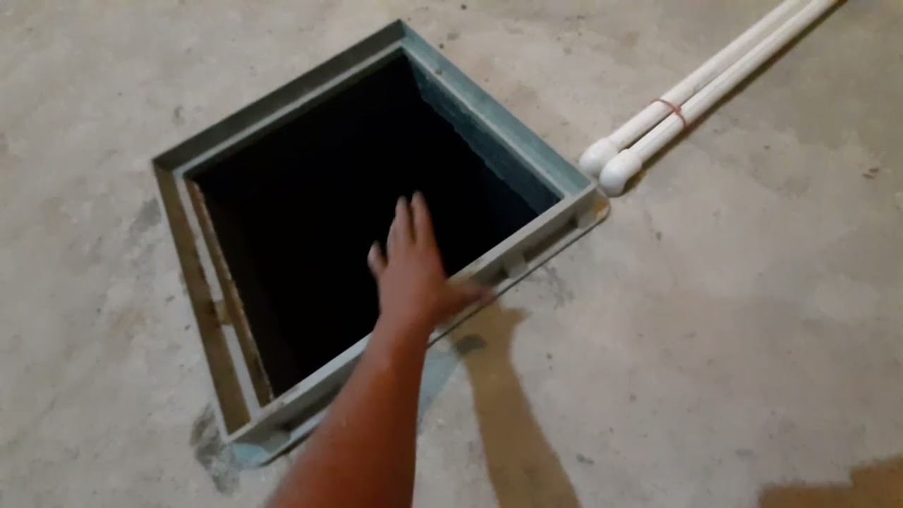 خزان الماء الارضي تركيب الانابيب / bache d'eau maison en algerie