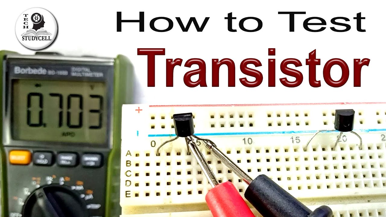 How to test Transistor with Digital Multimeter -Identify base emitter collector & PNP NPN transistor