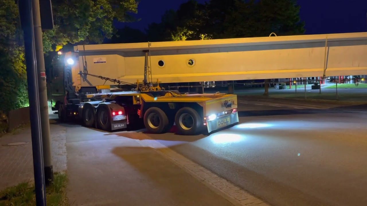40 Meter Binder Transport der Spedition Kording