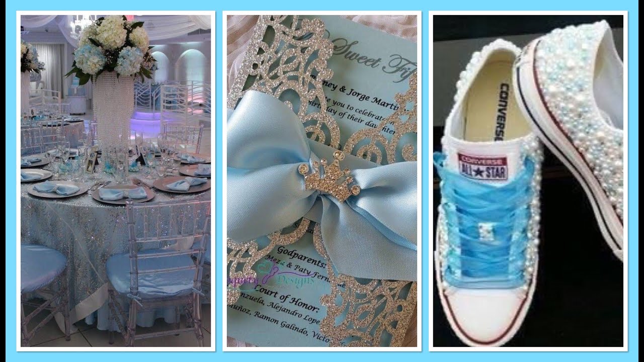 Fiesta Quincea&ntilde;era estilo Cenicienta Decoraci&oacute;n Ideas 💡