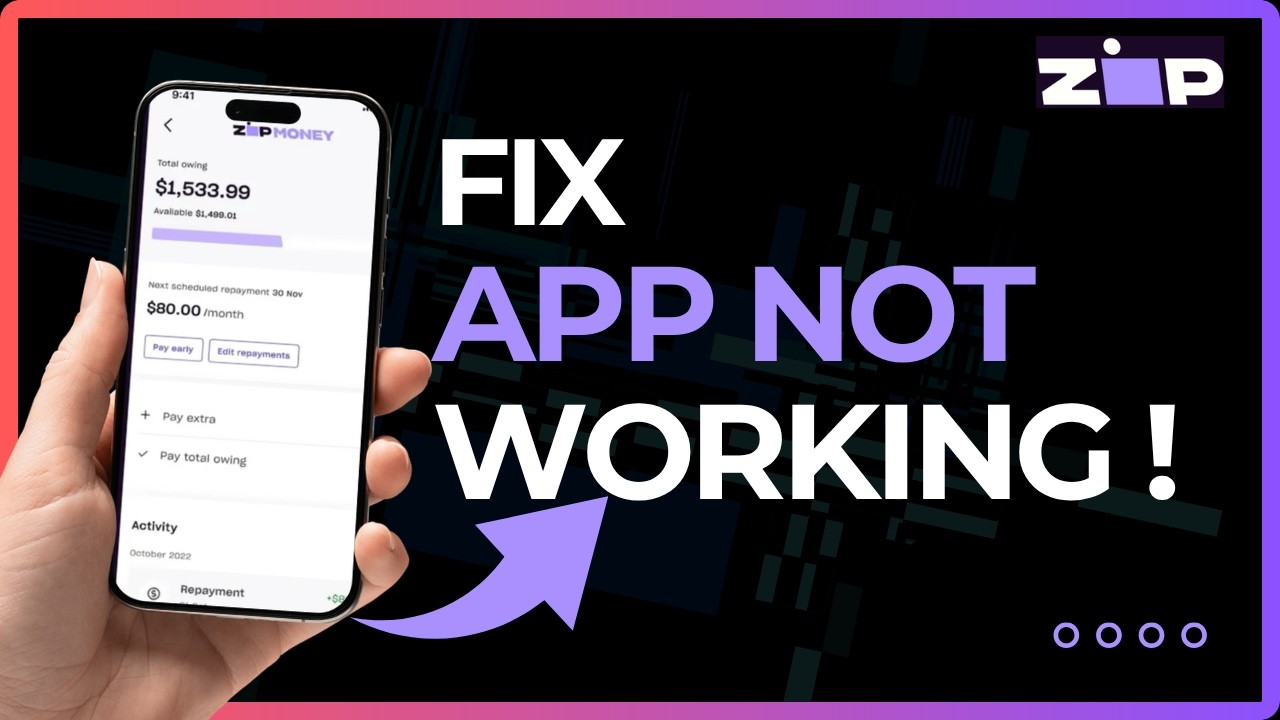 How to Fix the Zip Pay App Not Working !