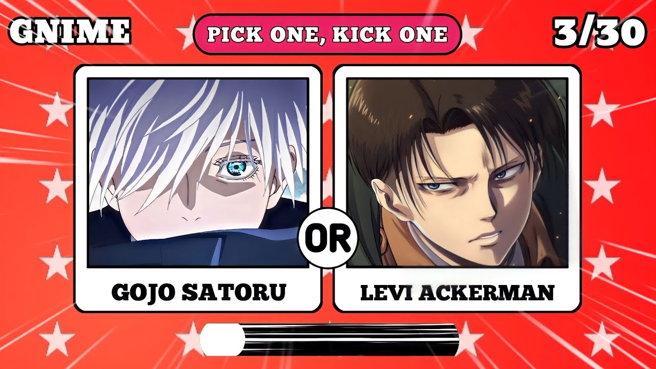 PICK ONE KICK ONE ANIME CHARACTER EDITION 👺🎃😎