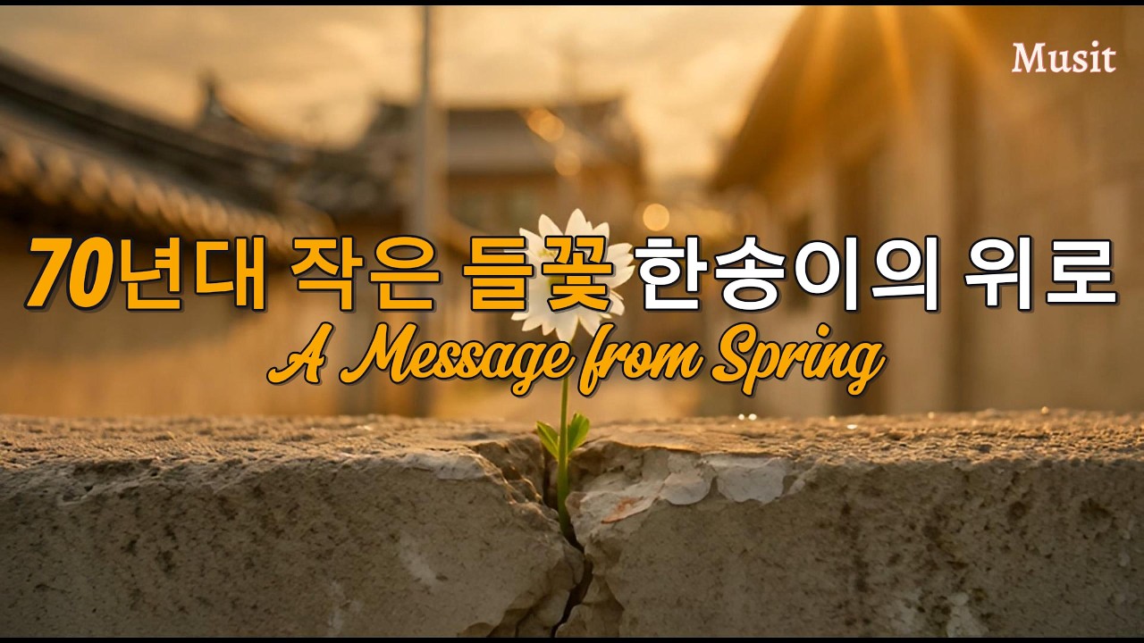 A Message from Spring |이름 없는 꽃의 위로 | 7080 Nostalgic Korean Folk Duet