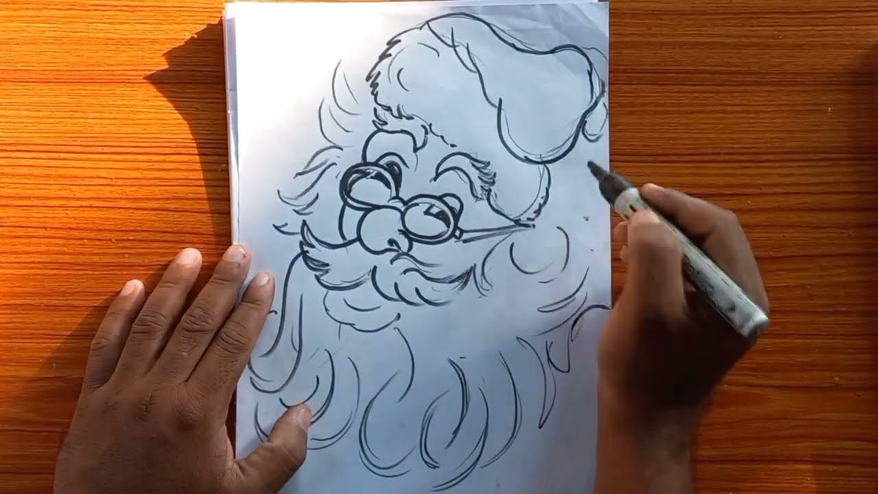 santa claus drawing//santa claus drawing easy for beginners//25 December drawing very easy