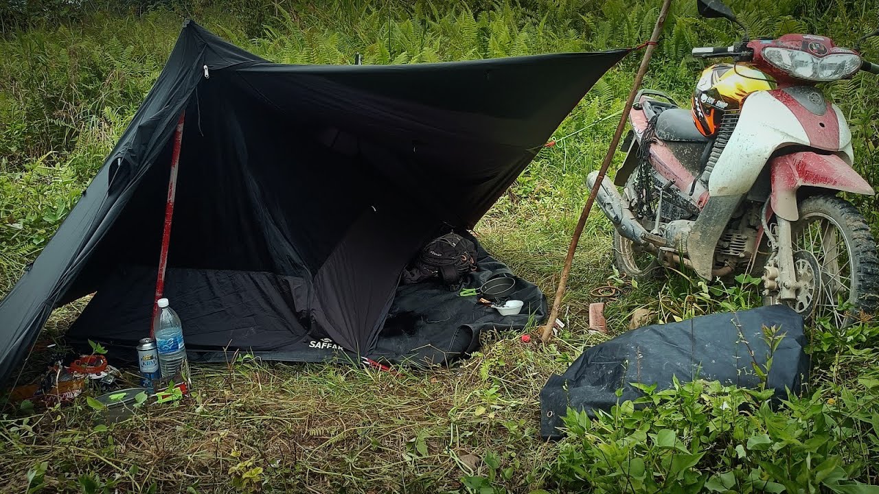 RIDE AND WILD CAMPING ULU TINJAR SARAWAK //  MENIKMATI KEINDAHAN ALAM //