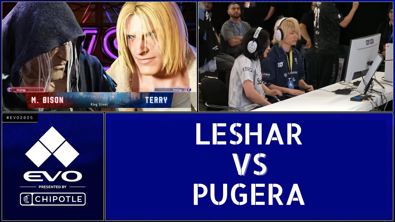 SF6 EVO 2025 Top 24 Losers - Pugera (M. Bison) vs Leshar (Terry)