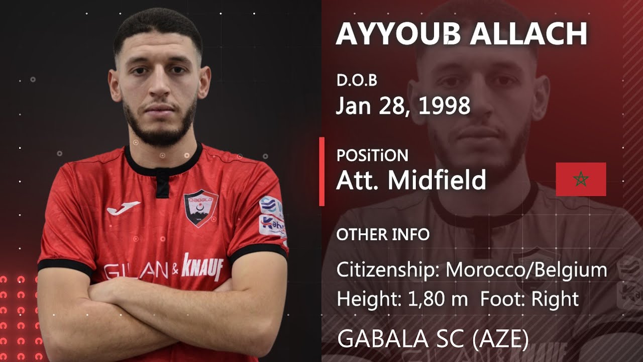 Ayyoub Allach ● Att. Midfielder ● Football CV 2024 (Full season)