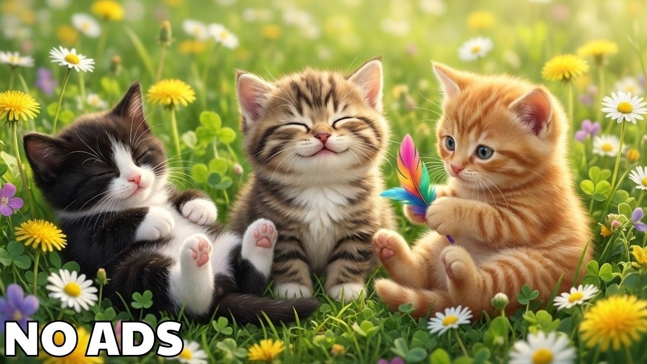 12 Hours Healing Music for Cats 🐈 Calm Anxiety & Help Cats Sleep Fast 💖 No Ads