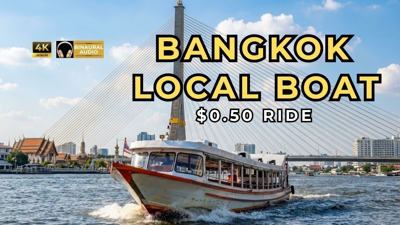 [4K] Bangkok Local Express Boat 2026: Chao Phraya River to Tha Chang Pier | ASMR #locallife #asmr